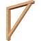 Ekena Millwork Traditional Arts and Crafts Smooth Bracket w/ Offset Brace, Western Red Cedar, 5 1/2"W x 48"D x 48"H BKT0604X48X48TRA03SWR - alternate 1